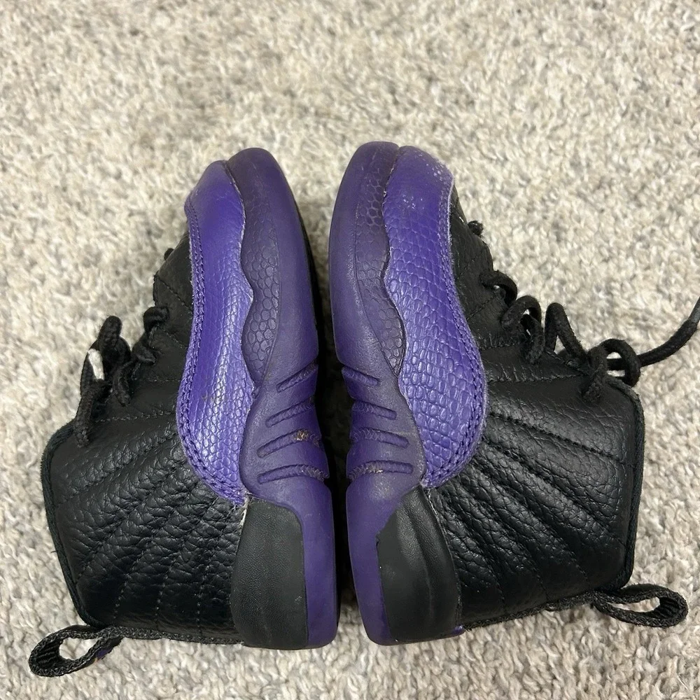Air Jordan 12 Retro Field Purple Black‎ Shoes Sneakers US 6C Baby Toddler